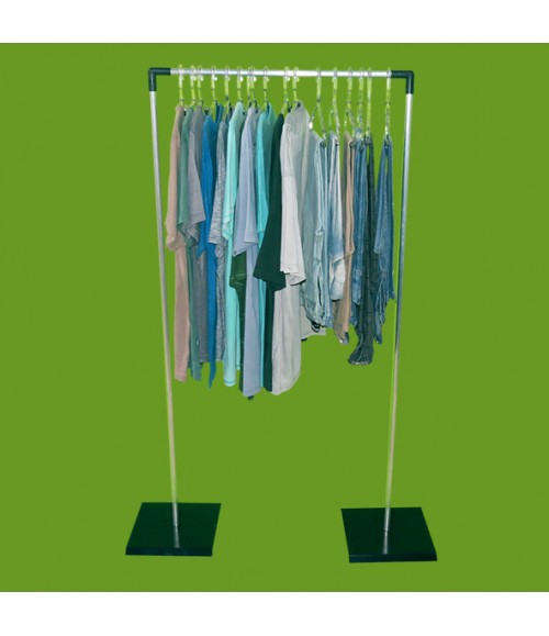 Arara De Roupas Cabideiro Lavanderia Organizador 1,0 X130cm portátil